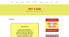 Desktop Screenshot of hot4god.com