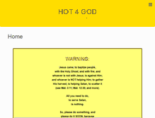 Tablet Screenshot of hot4god.com